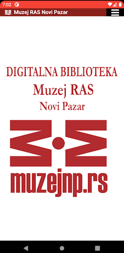 Android application Muzej RAS Digitalna biblioteka screenshort