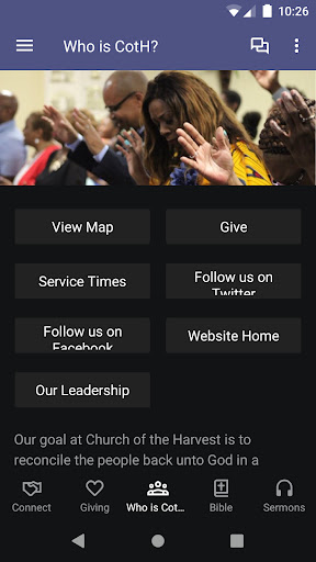 Church of the Harvest (COTH) Screen 2