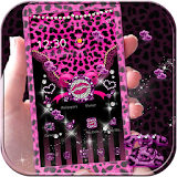 Pink Leopard diamond Theme icon