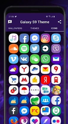 Galaxy S9 purple Themeのおすすめ画像5