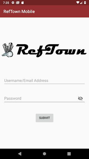 Android application RefTown Mobile screenshort