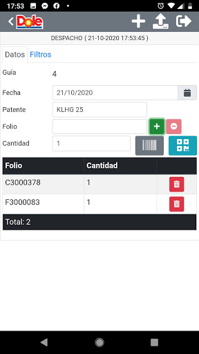 DoleDespachos Screen 3