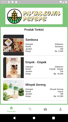 Android application Pa' Baluna Petepe screenshort
