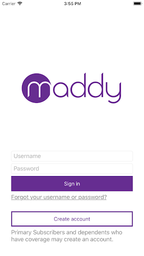 Android application Maddy Portal screenshort