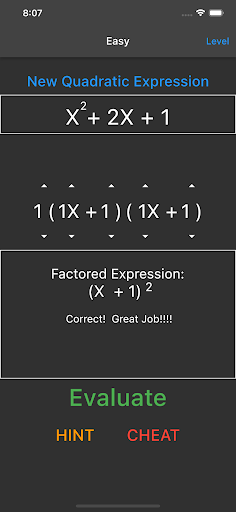 Android application Factoring with Mr. Noor screenshort