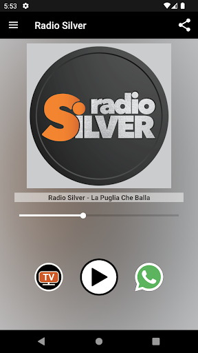 Android application Radio Silver LaPugliaCheBalla screenshort