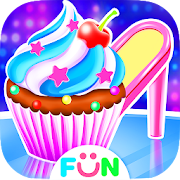 High Heel Cupcake Maker-Bakery Food Games Free  Icon