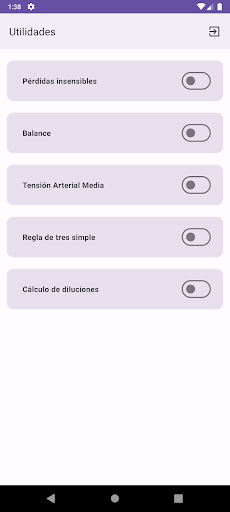 Android application UCI_Cal - Calculadora para UCI screenshort