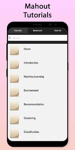 Android application Easy Mahout Tutorial screenshort