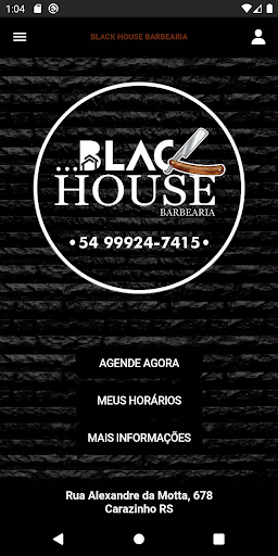 Android application Black House Barbearia screenshort