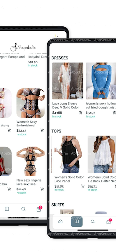 Android application shopaholicapp screenshort