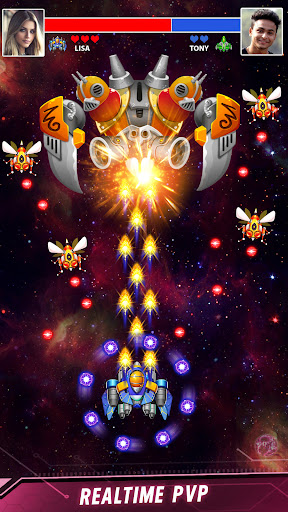 Space shooter – Galaxy attack MOD APK (Unlimited Diamonds, Damage) poster-3