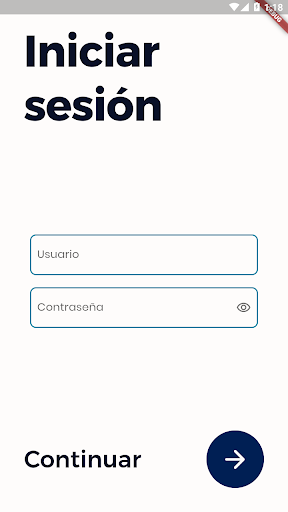 Android application Bitácora Electrónica de Pesca screenshort