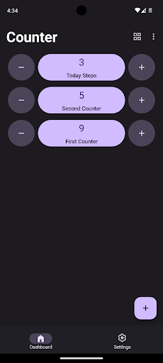 Android application Counter screenshort