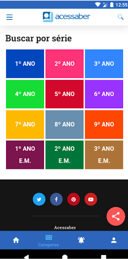 Android application Acessaber screenshort