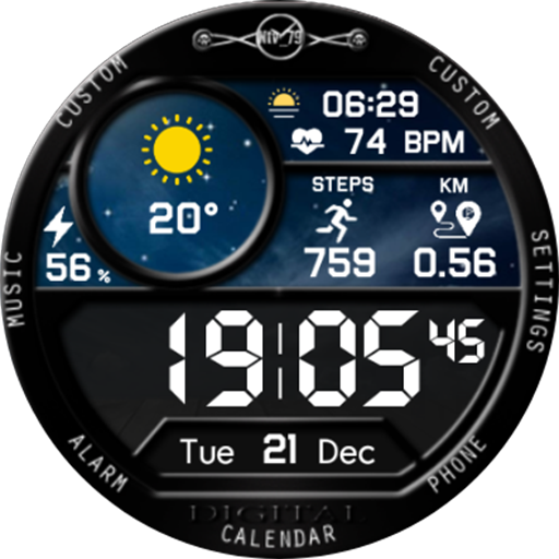 NTV352 - Digital Pro watchface logo
