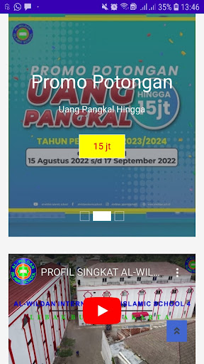 Android application PPDB ALWILDAN screenshort