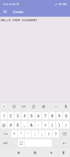 Android application Simple Text File Editor screenshort