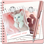 Cover Image of Descargar Rose Gold Pink Notes with Phot  APK