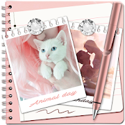 Rose Gold Pink Notes with Photo