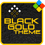 Cover Image of ダウンロード Black Gold Theme  APK