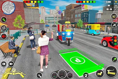 Auto Rickshaw Driving Game 3d