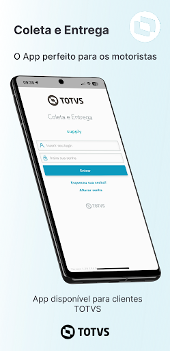 Android application Minha Coleta e Entrega screenshort