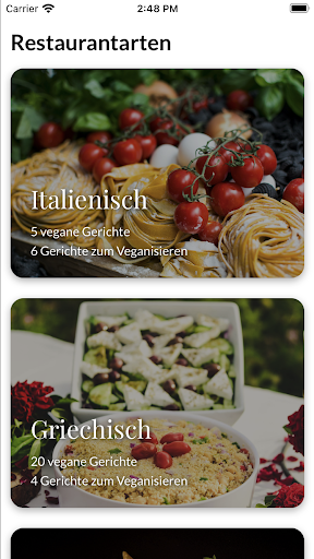 Vegan Restaurant Guide Screen 3