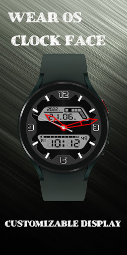 Digital with red watch hands Screen 3