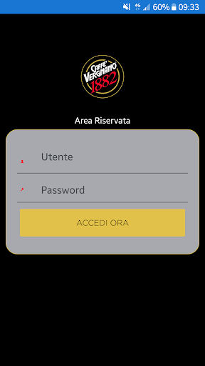 Android application Caffè Vergnano B2B screenshort