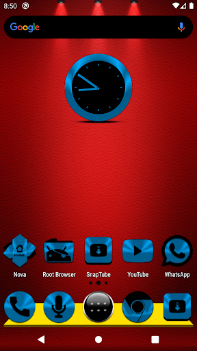 Light Blue and Black Icon Pack Screen 2