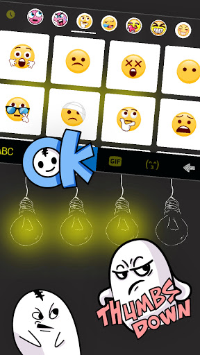 Light Bulb Black Keyboard Back Screen 3