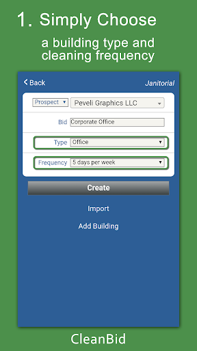 Android application CleanGuru Janitorial Software screenshort