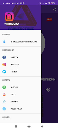 Cornerstone Radio Screen 2