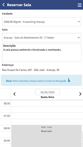 Coworking OAB/SE Screen 3
