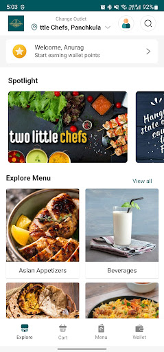 Android application Two Little Chefs screenshort