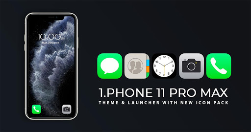 Android application IPhone 11 pro Max Launcher screenshort