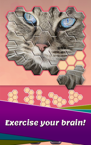Android application Animals Jigsaw! - Hexa puzzle screenshort