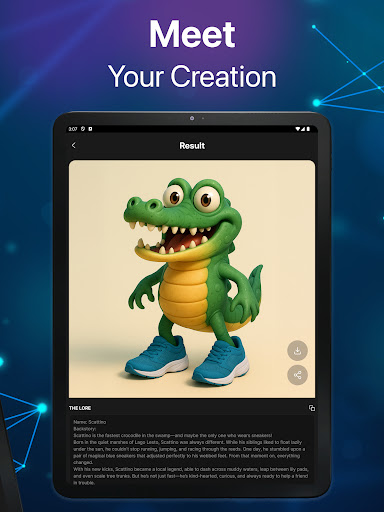 Screenshot of AI Hybrid Character Creator