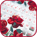 Marble Red Rose Tastatur-Marble Red Rose Tastatur-Thema 