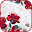 Marble Red Rose Keyboard Theme Download on Windows