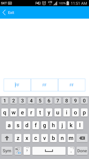 Android application Color preview screenshort