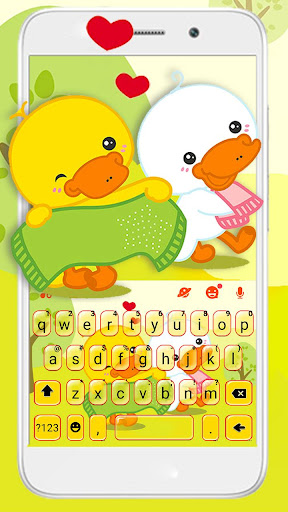 Android application Lovely Duck Couple Theme screenshort