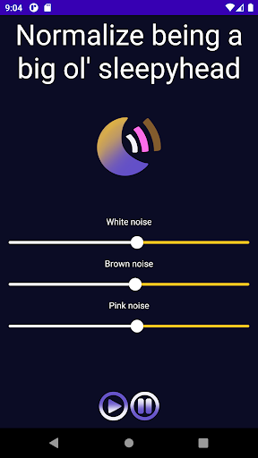 Android application Sleepyhead white noise screenshort