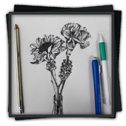 Dibujo a lápiz de flores - Aplicaciones en Google Play