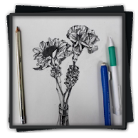 Цветок для рисования карандашом