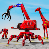 Spider Crane Robot Car Games icon