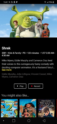 Screenshot of Vyve HDTV Service
