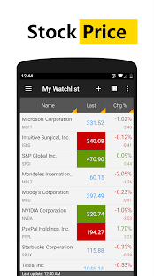 JStock:Stock Market, Portfolio Screenshot