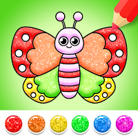 Butterfly Coloring Glitter
